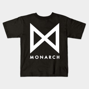 Monarch legacy of monster black and white logo Kids T-Shirt